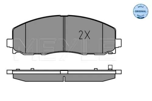 MEYLE Brake Pad Set, disc brake (025 253 7919)