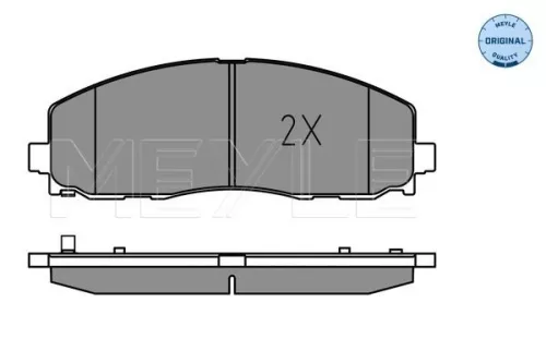 MEYLE Brake Pad Set, disc brake (025 253 7919)