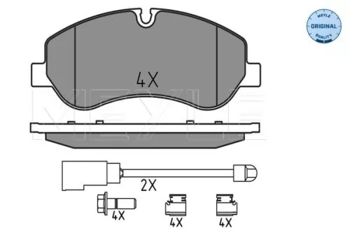 MEYLE Brake Pad Set, disc brake (025 256 0217)