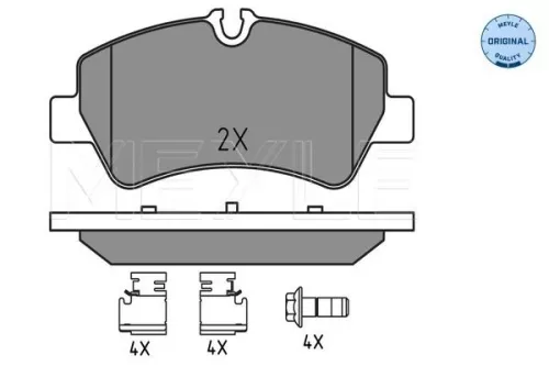 MEYLE Brake Pad Set, disc brake (025 256 0418)