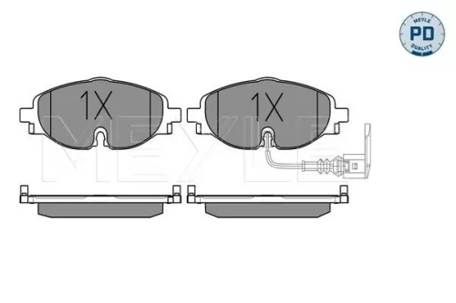 MEYLE Brake Pad Set, disc brake (025 256 8320/PD)