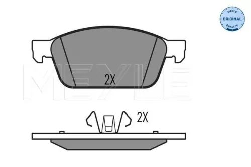 MEYLE Brake Pad Set, disc brake (025 257 3618)