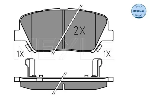 MEYLE Brake Pad Set, disc brake (025 257 5717)