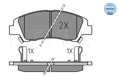 MEYLE Brake Pad Set, disc brake (025 259 7617)