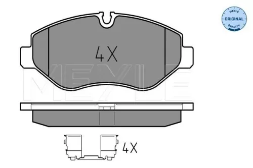 MEYLE Brake Pad Set, disc brake (025 291 9220)
