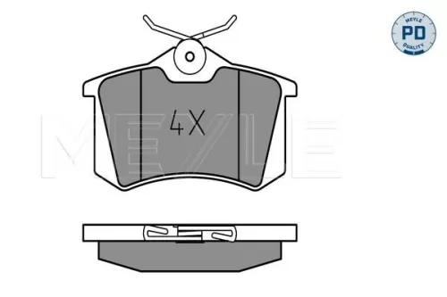 MEYLE Brake Pad Set, disc brake (025 209 6117/PD)