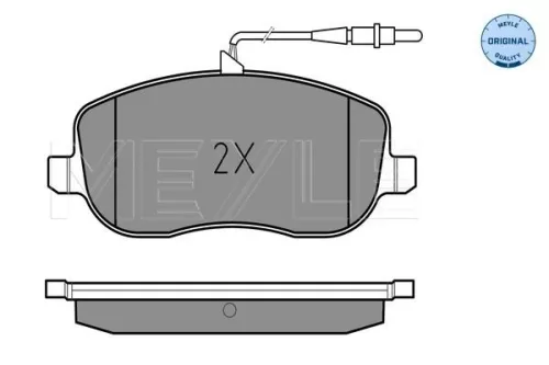 MEYLE Brake Pad Set, disc brake (025 202 6119/W)