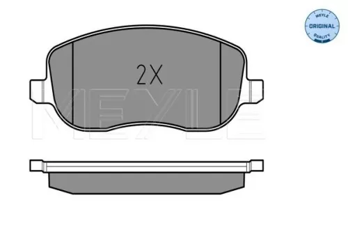 MEYLE Brake Pad Set, disc brake (025 202 6119/W)
