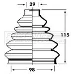 FIRST LINE FIRST LINE (FCB2354)  FIRST LINE Drive Shaft Cv Boot Kit 