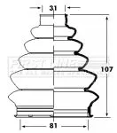 FIRST LINE FIRST LINE FCB2357  FIRST LINE Drive Shaft Cv Boot Kit 