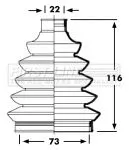 FIRST LINE FIRST LINE FCB2359  FIRST LINE Drive Shaft Cv Boot Kit 