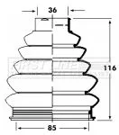  FIRST LINE Drive Shaft Cv Boot Kit