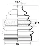  FIRST LINE Drive Shaft Cv Boot Kit