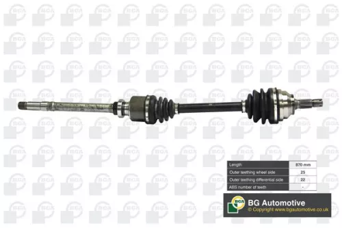 BGA DS1408R Drive Shaft