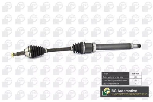 BGA BGA (DS2301R) front axle right BGA Drive Shaft 