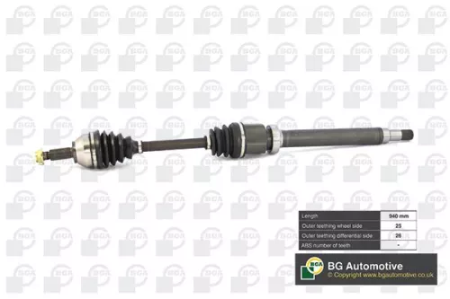 front axle right BGA Drive Shaft
