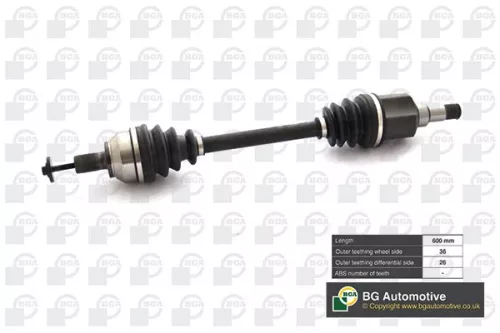 front axle left BGA Drive Shaft