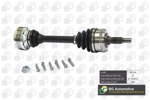 front axle left front axle right BGA Drive Shaft