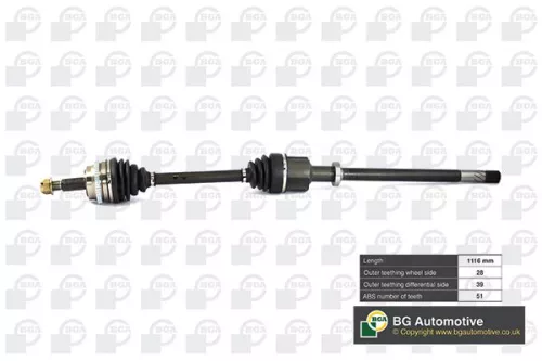 BGA DS7352R Drive Shaft