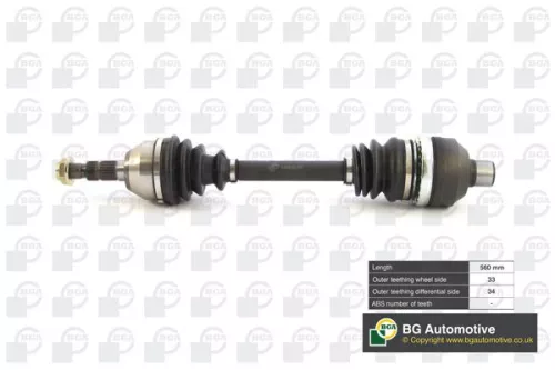 BGA BGA DS9516R BGA DS9516R Drive Shaft 