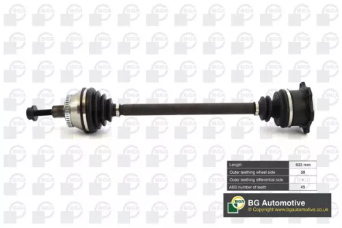 BGA BGA DS9621RA BGA DS9621RA Drive Shaft 