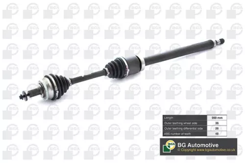 BGA BGA (DS9706RA) front axle right BGA Drive Shaft 