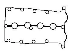BGA BGA (RC0348) Gasket, cylinder head cover 