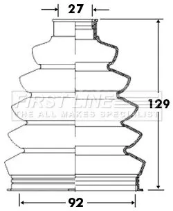 FIRST LINE FIRST LINE FCB2371  FIRST LINE Drive Shaft Cv Boot Kit 