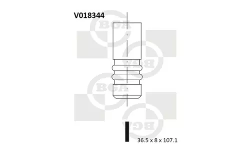 BGA BGA V018344 Intake Valve 