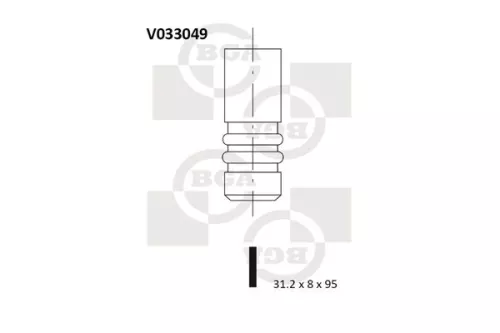 BGA BGA V033049 Exhaust Valve 