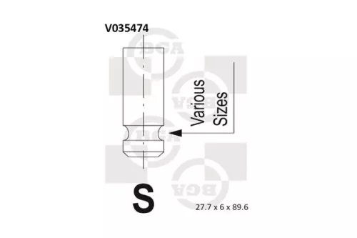 BGA BGA V035474 Intake Valve 