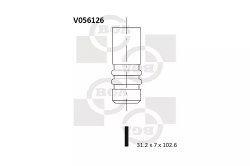 BGA BGA V056126 Exhaust Valve 