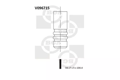 BGA BGA V096715 Intake Valve 