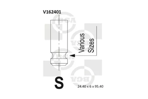 BGA Exhaust Valve (V162401)