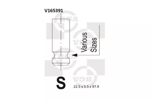 BGA Exhaust Valve (V165391)