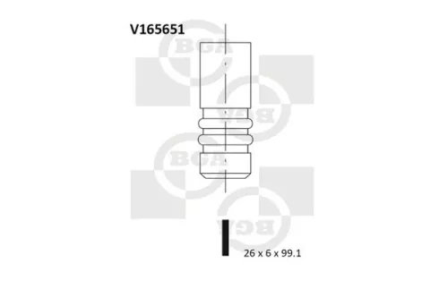 BGA Exhaust Valve (V165651)