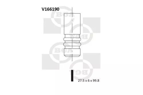 BGA BGA V166190 Intake Valve 