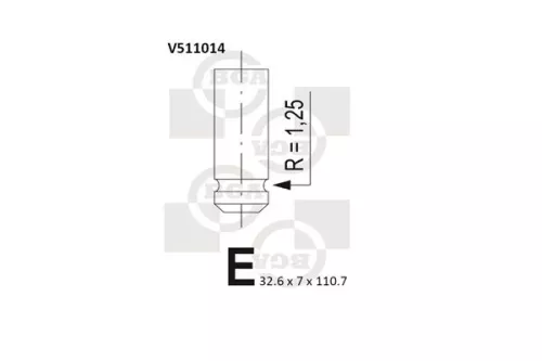 BGA Exhaust Valve (V511014)