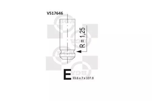 BGA Exhaust Valve (V517646)