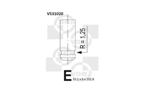 BGA Exhaust Valve (V531020)
