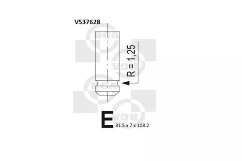 BGA Exhaust Valve (V537628)