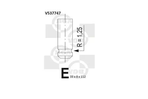 BGA Exhaust Valve (V537747)