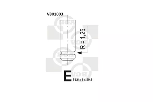BGA BGA V801003 Intake Valve 