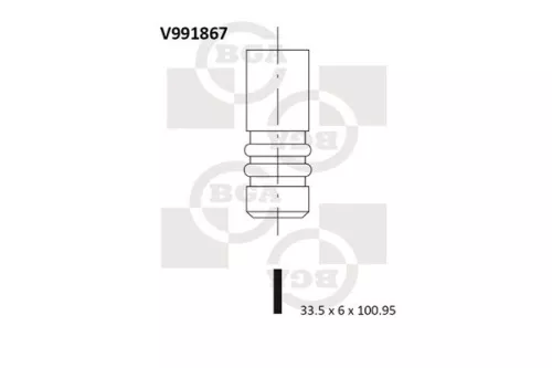 BGA BGA V991867 Intake Valve 