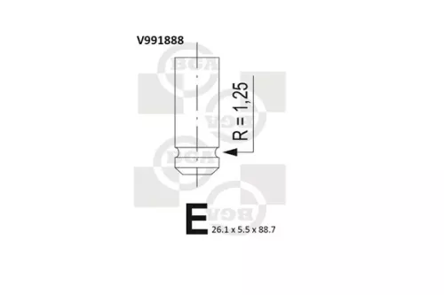 BGA BGA V991888 Exhaust Valve 