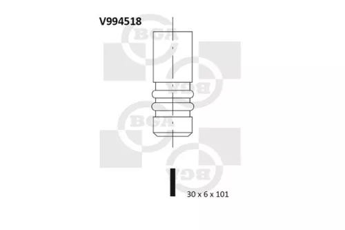 BGA Exhaust Valve (V994518)