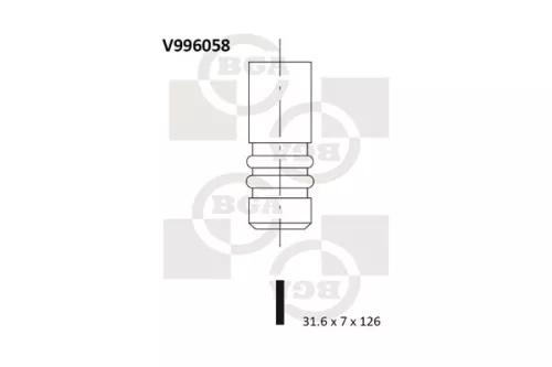 BGA Exhaust Valve (V996058)