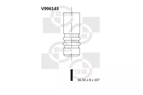 BGA BGA V996143 Intake Valve 