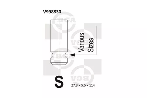 BGA Exhaust Valve (V998830)