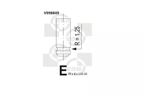 BGA BGA V998849 Intake Valve 